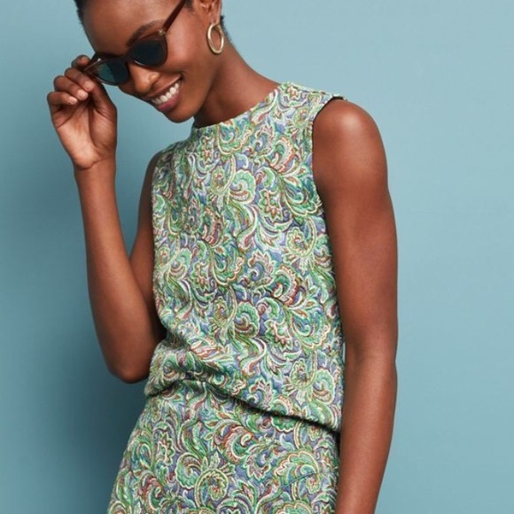 Maeve Sleeveless Paisley Top